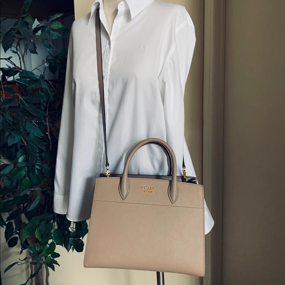 PRADA Bibliotheque Tote - Picture 6 of 16